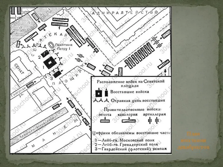 План восстания декабристов