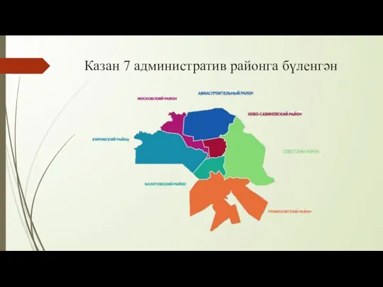 Казан 7 административ районга бүленгән