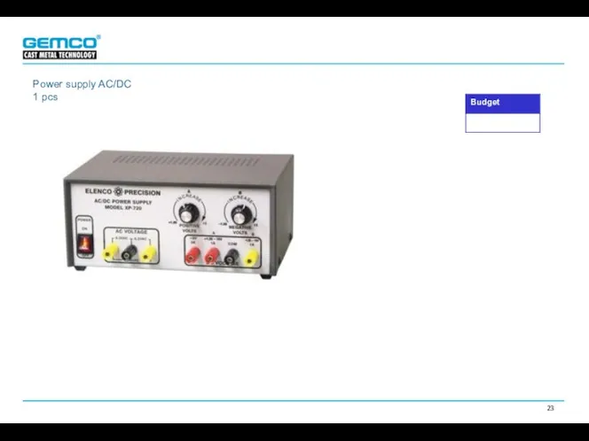 Power supply AC/DC 1 pcs