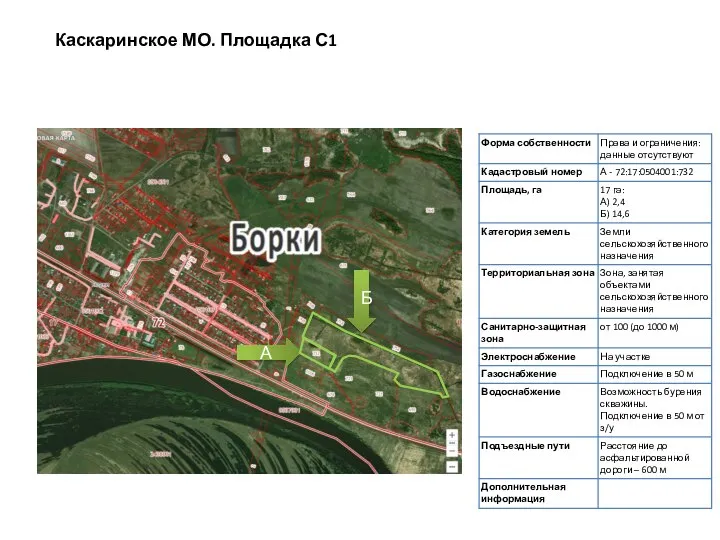 Каскаринское МО. Площадка С1