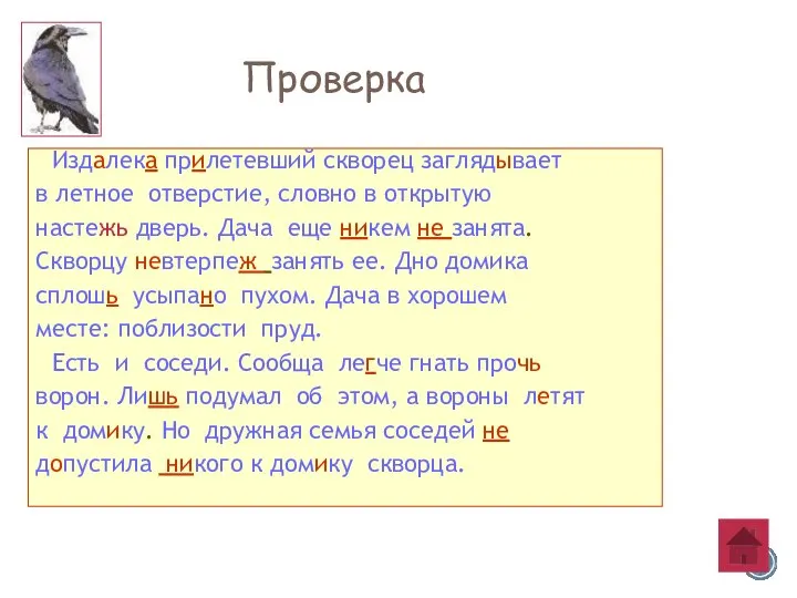 Издалека прилетевший скворец заглядывает в летное отверстие, словно в открытую настежь