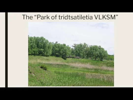 The “Park of tridtsatiletia VLKSM”