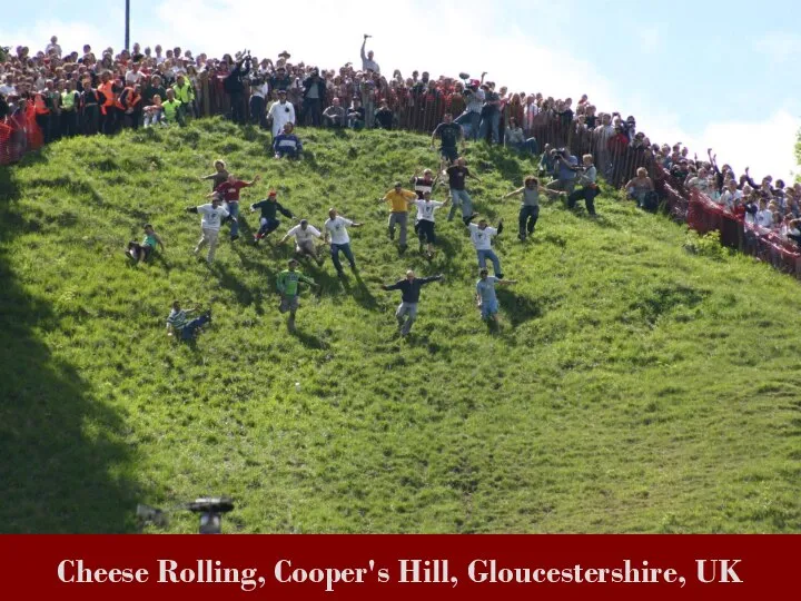 Cheese Rolling, Cooper's Hill, Gloucestershire, UK