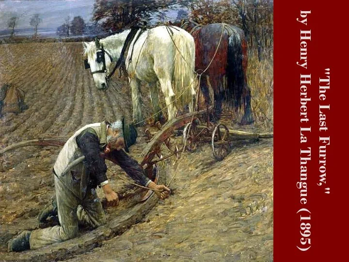 "The Last Furrow," by Henry Herbert La Thangue (1895)