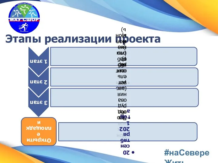 Этапы реализации проекта #наСевереЖить