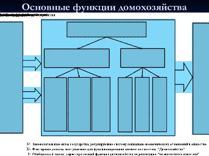 Основные функции домохозяйства