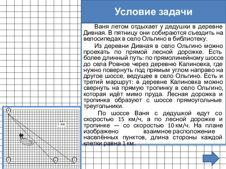 Ваня летом отдыхает у дедушки в деревне Дивная. В пятницу они