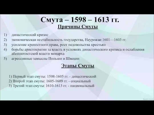 династический кризис экономическая нестабильность государства, Неурожаи 1601—1603 гг. усиление крепостного права,