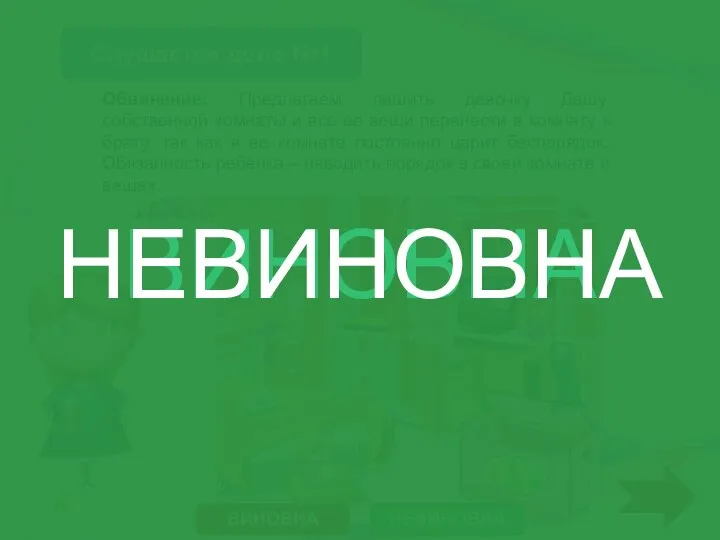 Слушается дело №1 Обвинение: Предлагаем лишить девочку Дашу собственной комнаты и