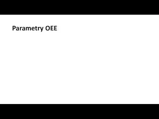 Parametry OEE