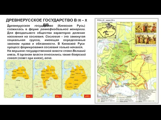 ДРЕВНЕРУССКОЕ ГОСУДАРСТВО В IX – X ВВ. Древнерусское государство (Киевская Русь)