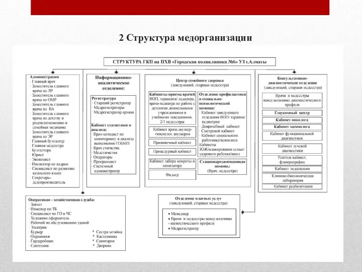 2 Структура медорганизации