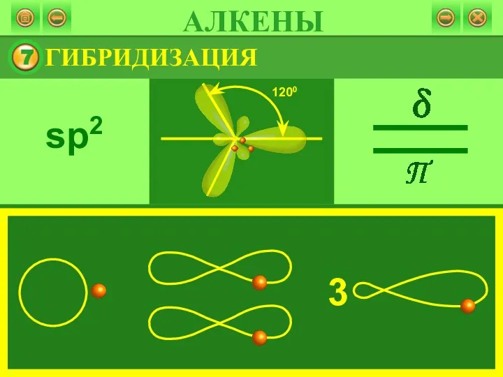 ГИБРИДИЗАЦИЯ АЛКЕНЫ sp2 3 1200