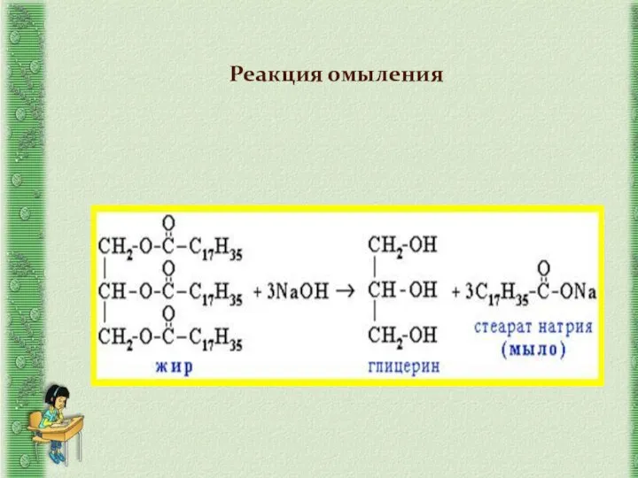 Реакция омыления