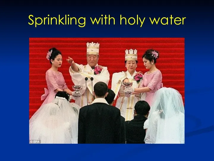 Sprinkling with holy water