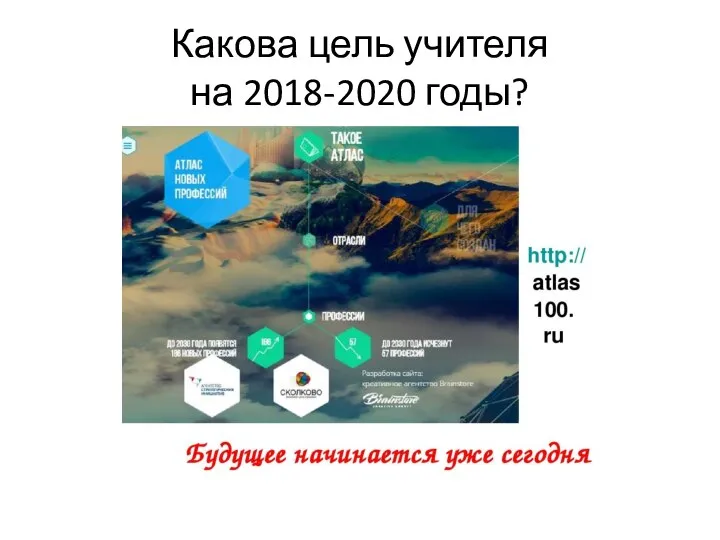 Какова цель учителя на 2018-2020 годы?