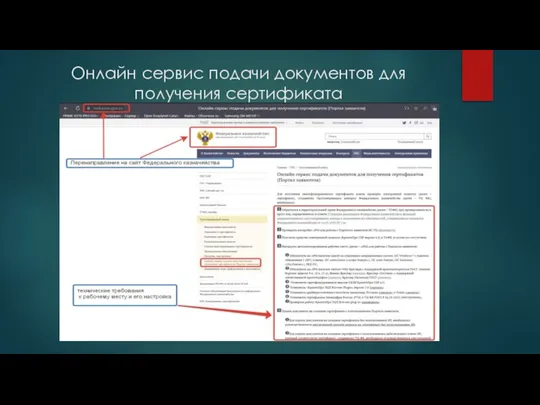 Онлайн сервис подачи документов для получения сертификата