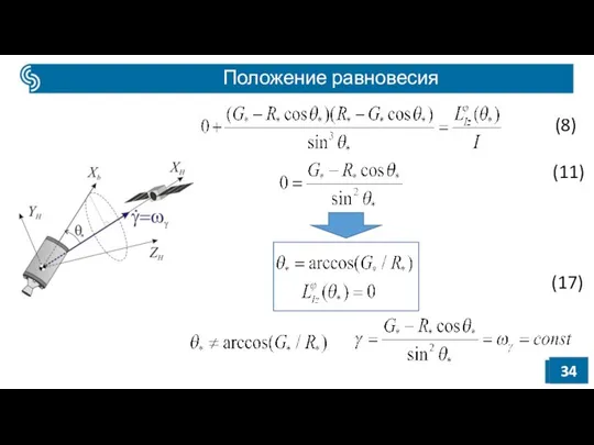 Положение равновесия (8) (11) (17)