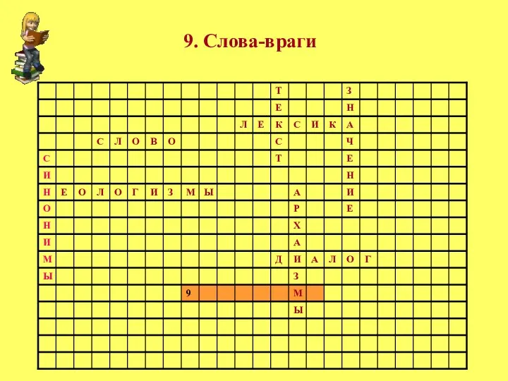 9. Слова-враги