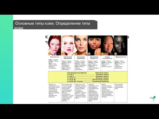 Основные типы кожи. Определение типа кожи Классификация фототипов кожи по Фицпатрику