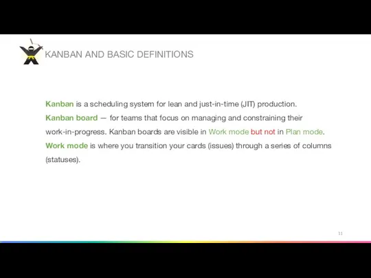 KANBAN AND BASIC DEFINITIONS Kanban is a scheduling system for lean