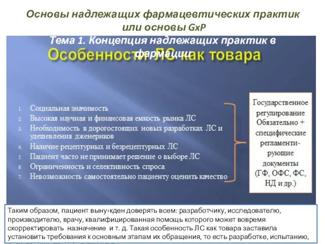 Государственный институт надлежащих практик