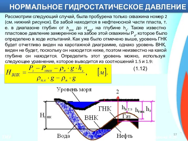 Линейное давление. Распределение давления в Пласте. Гидростатическое давление в скважине. Распределение гидростатического давления. Формула гидростатического давления на забой скважины.